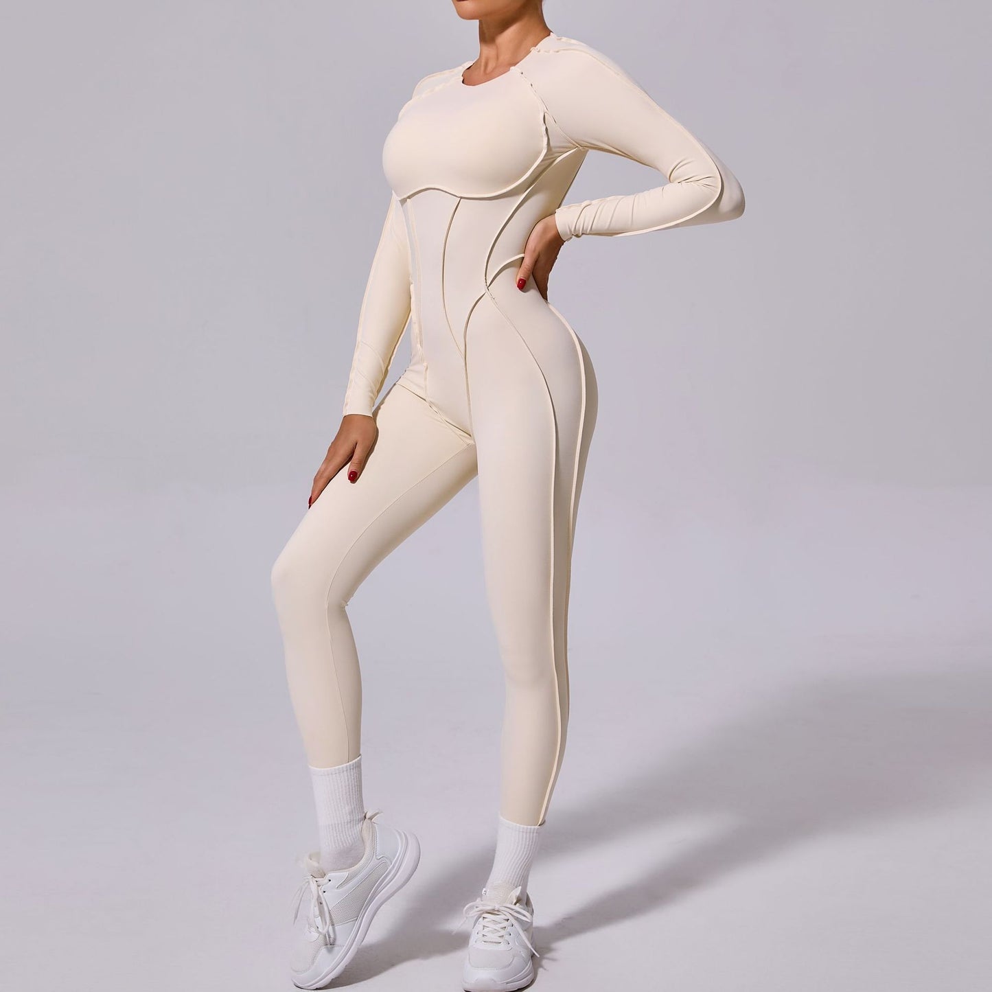 New Winter One-piece Sports Yoga Jumpsuit Backless Tight Jumpsuit