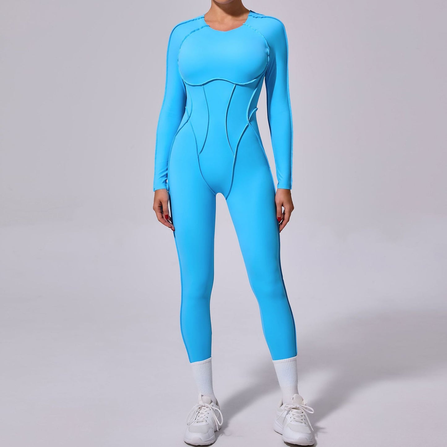 New Winter One-piece Sports Yoga Jumpsuit Backless Tight Jumpsuit