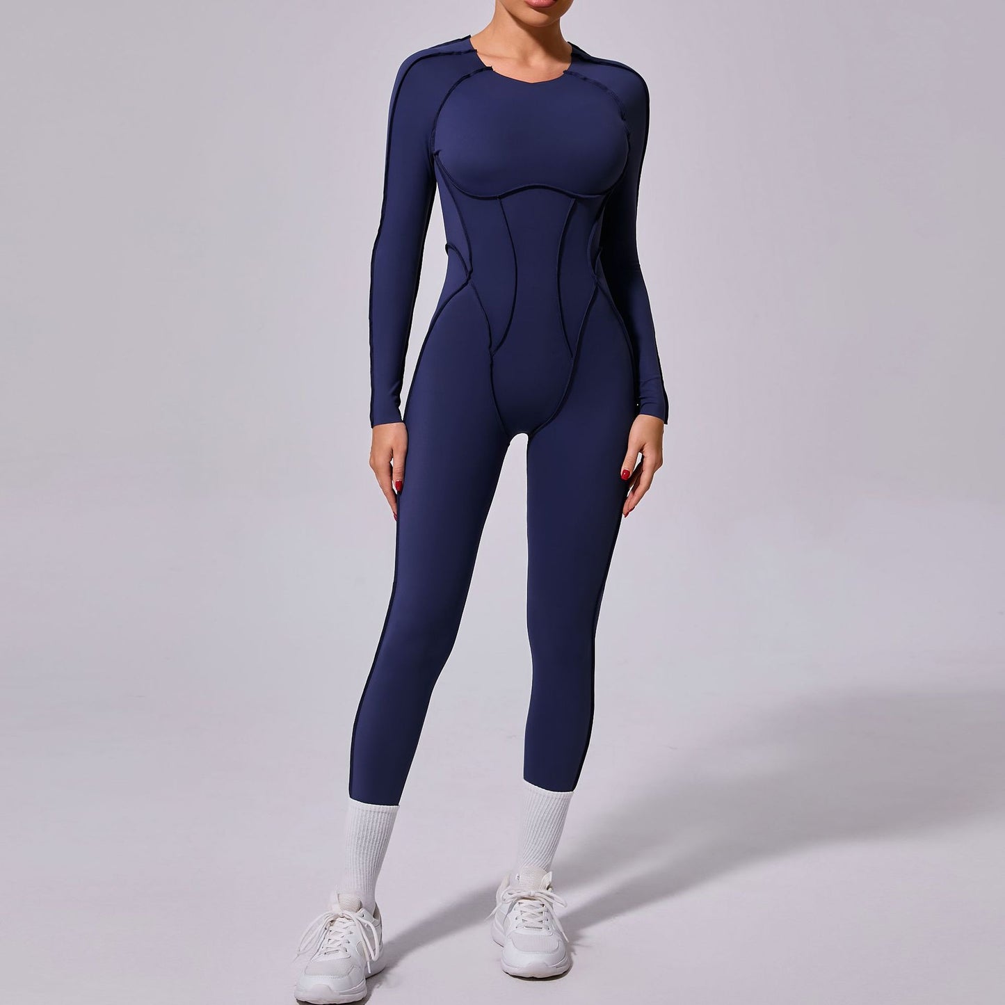 New Winter One-piece Sports Yoga Jumpsuit Backless Tight Jumpsuit