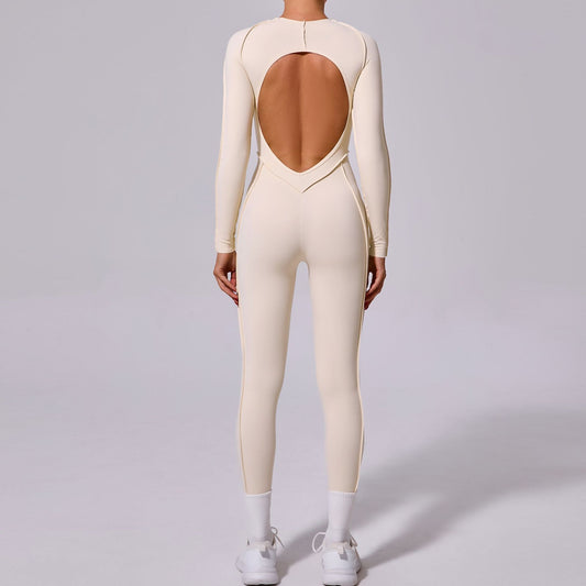 New Winter One-piece Sports Yoga Jumpsuit Backless Tight Jumpsuit